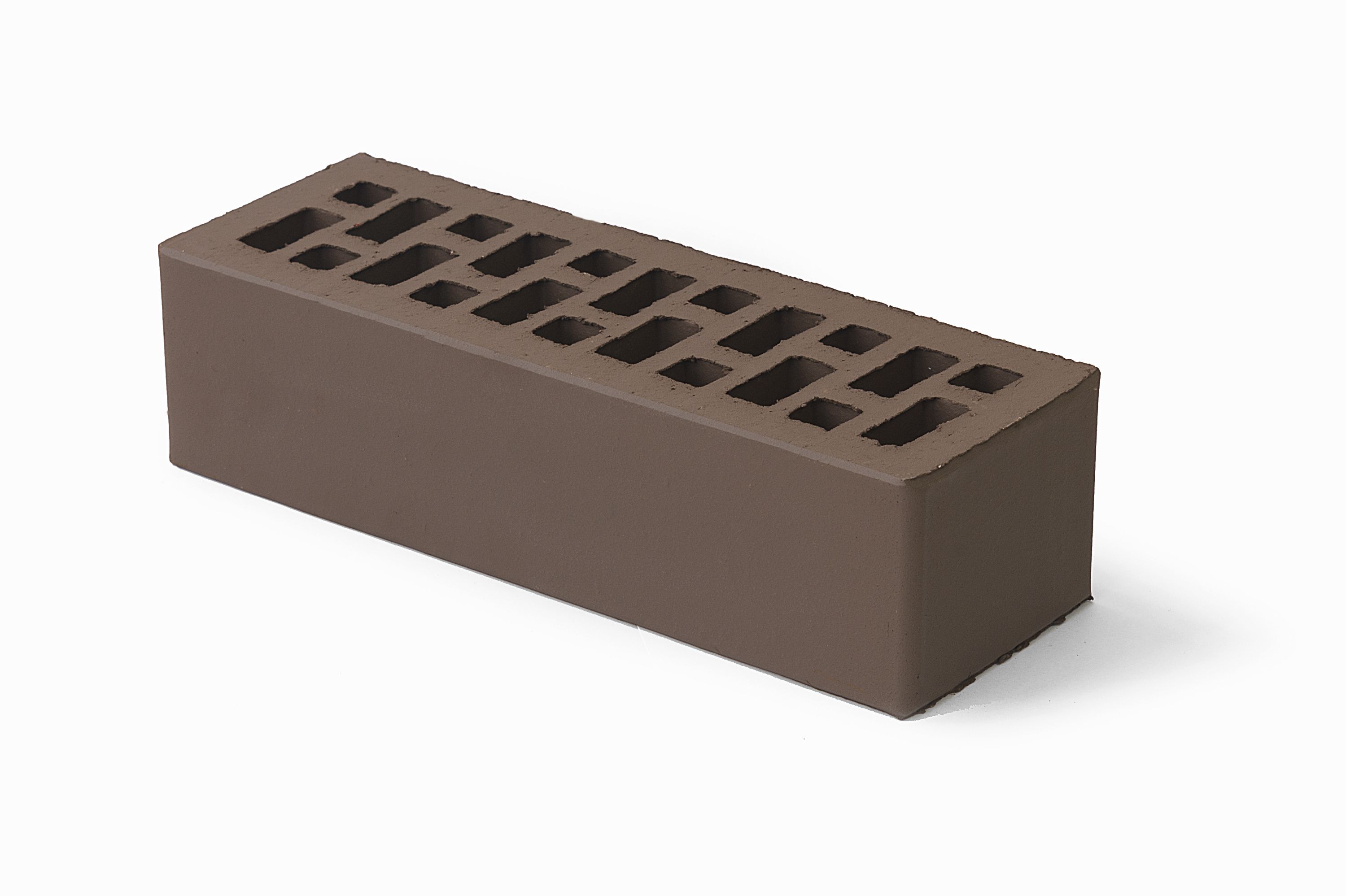 Лицевой кирпич КОРИЧНЕВЫЙ, гладкий 0,7 НФ M150, BRAER